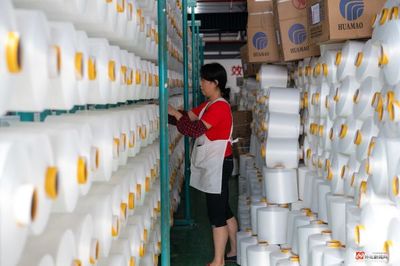 圖說懷化│帆布生產